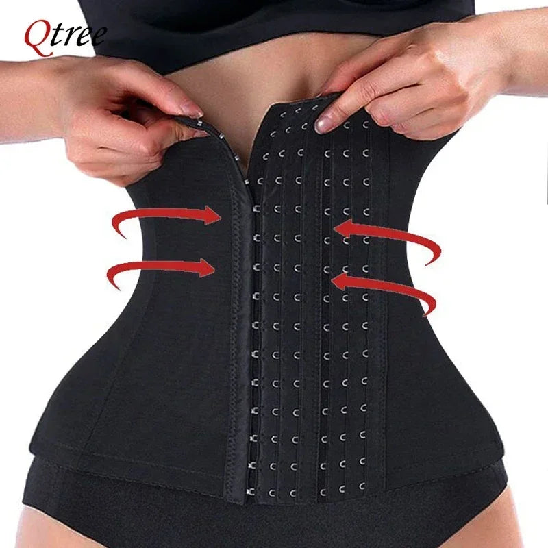 Cinta Qtree Slimming Cintura Trainer Belt Shapewear Mulheres Barriga Cincher